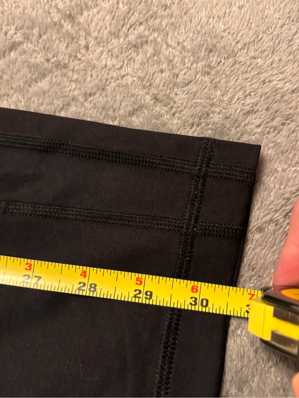Soma Black Women's Leggings with Double Stitch Panels